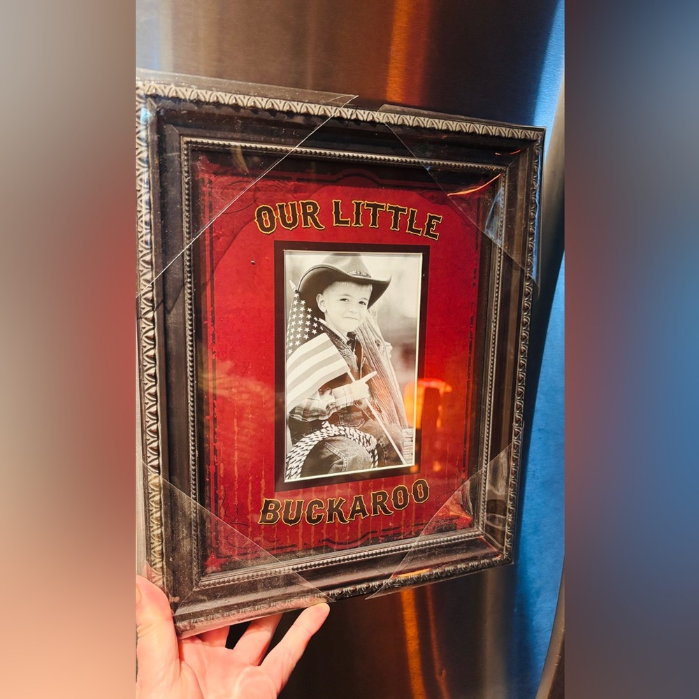 Our Little Buckaroo Framed Wall Art 7 1/2 x 9 1/2